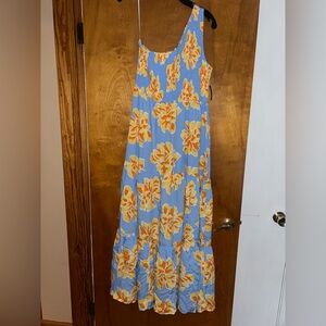 Floral One Sleeve Maxi Dress